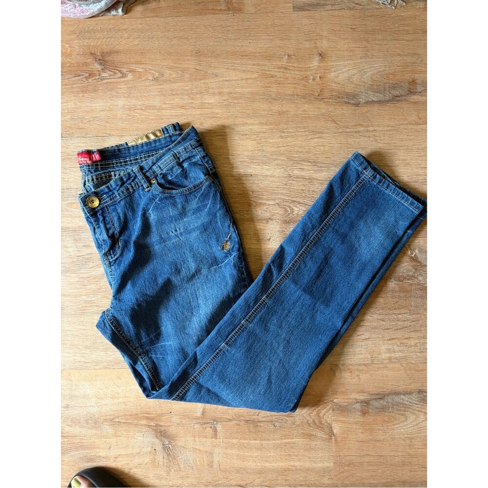 Y2K Apple Bottom Jeans Low Rise Medium Wash Denim Skinny Jeans